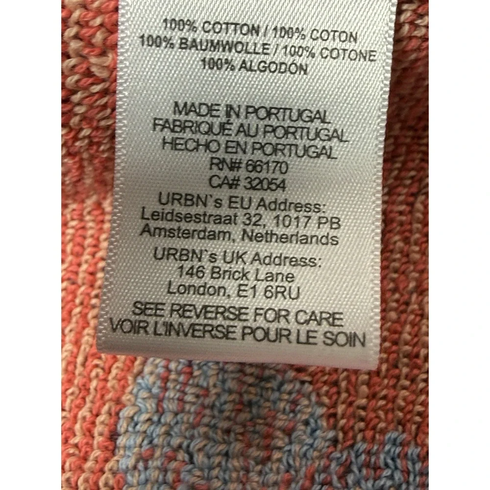 Anthropologie Towel Set Floral Blue Coral Plush Cotton Anthro Bathroom Decor